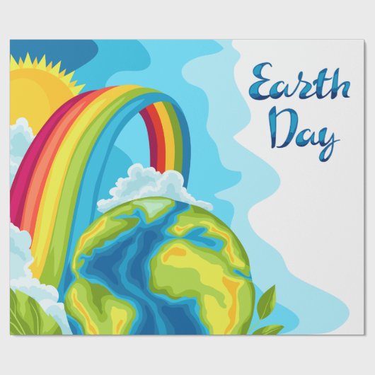 Dag van de Aarde Cadeaupapier (Vlak)