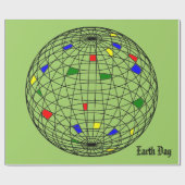 Dag van de Aarde Cadeaupapier (Vlak)