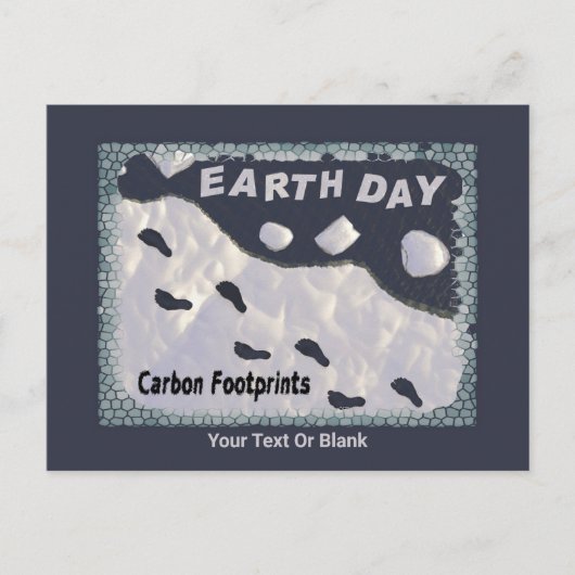 Dag van de Aarde - Carbon Footprints Briefkaart (Voorkant)