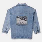 Dag van de Aarde - Carbon Footprints Denim Jacket (Achterkant)