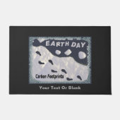 Dag van de Aarde - Carbon Footprints Deurmat (Voorkant)