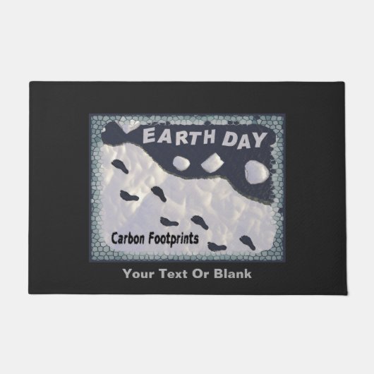 Dag van de Aarde - Carbon Footprints Deurmat (Voorkant)