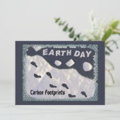 Dag van de Aarde - Carbon Footprints Kaart (Staand voorkant)
