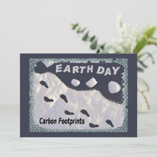 Dag van de Aarde - Carbon Footprints Kaart (Staand voorkant)