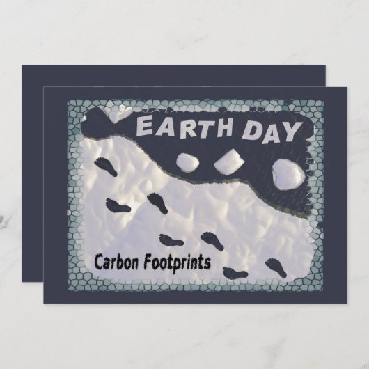 Dag van de Aarde - Carbon Footprints Kaart (Voorkant / Achterkant)