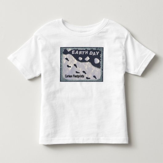 Dag van de Aarde - Carbon Footprints Kinder Shirts (Voorkant)