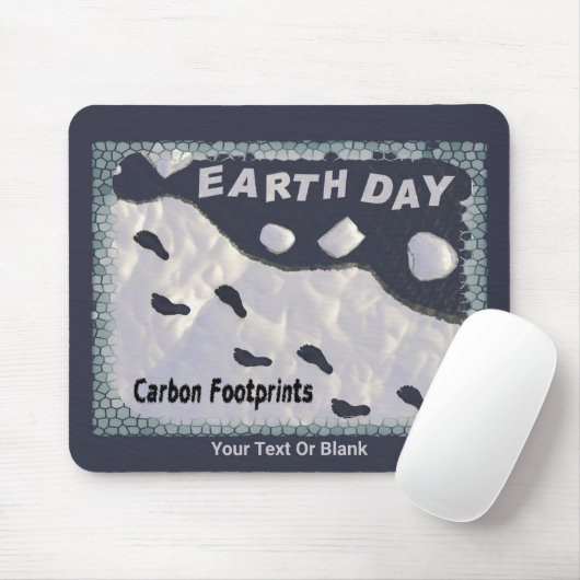 Dag van de Aarde - Carbon Footprints Muismat (Met muis)