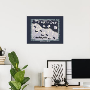 Dag van de Aarde - Carbon Footprints Poster