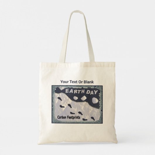 Dag van de Aarde - Carbon Footprints Tote Bag (Achterkant)