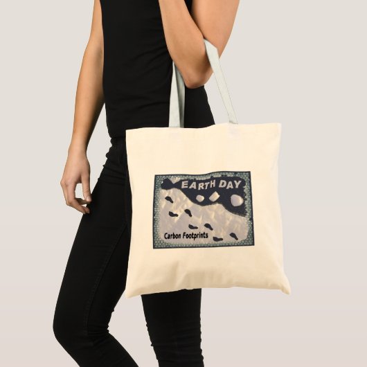 Dag van de Aarde - Carbon Footprints Tote Bag (Voorkant (product))