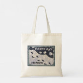 Dag van de Aarde - Carbon Footprints Tote Bag (Achterkant)