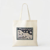 Dag van de Aarde - Carbon Footprints Tote Bag (Voorkant)