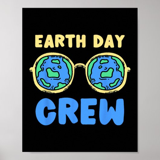 Dag van de Aarde Crew Earth Poster (Voorkant)