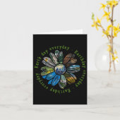 Dag van de Aarde Dag Dagelijkse Zonnebloem Dierlij Kaart (Gele Bloem)