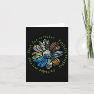 Dag van de Aarde Dag Dagelijkse Zonnebloem Dierlij Kaart