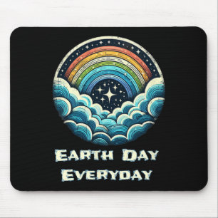 Dag van de Aarde Dagelijks Wereldbol Rainbow Earth Muismat