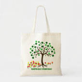 Dag van de Aarde Dagelijkse Boom en Bloemen Tote Bag (Voorkant)