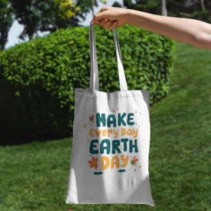 Dag van de Aarde Dagelijkse Canvas tas
