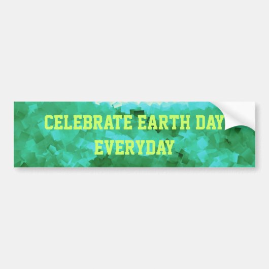 Dag van de Aarde Dagelijkse Rustige Reflecties Bumpersticker (Voorkant)