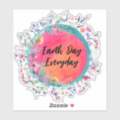 Dag van de Aarde, Dagelijkse Sticker (Vel)