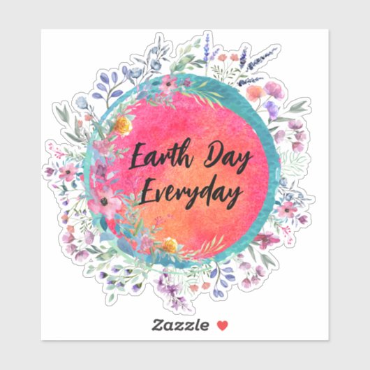 Dag van de Aarde, Dagelijkse Sticker (Vel)