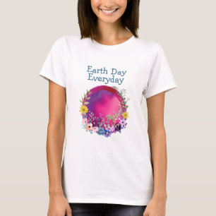 Dag van de Aarde Dagelijkse T-Hemel T-shirt