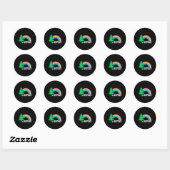 Dag van de Aarde Elke dag 1 Ronde Sticker (Vel)