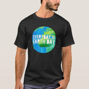 Dag van de Aarde elke dag bespaar de aarde op aard T-shirt