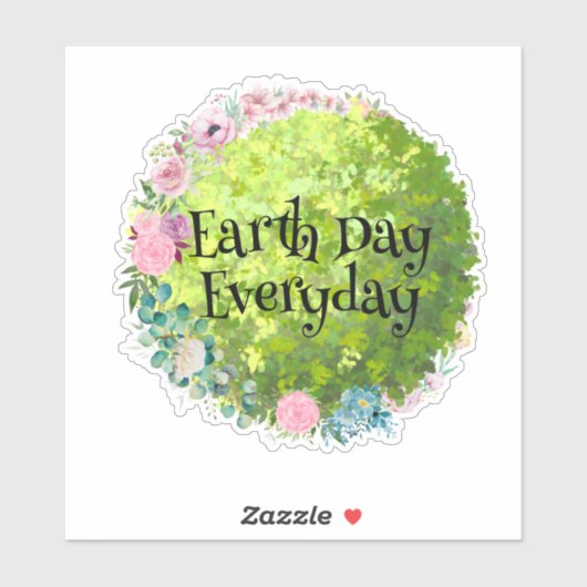 Dag van de Aarde Elke dag, bespaar onze Sticker va (Vel)