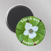 Dag van de Aarde Elke Dag Bunchberry Dogwood Flora Magneet