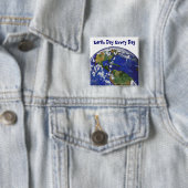 Dag van de Aarde Elke dag Button (In situ)