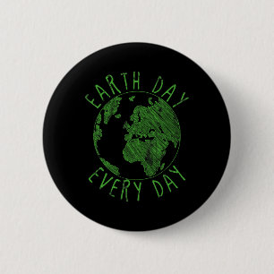 Dag van de Aarde Elke dag Dag Dag van de Aarde Dag Ronde Button 5,7 Cm
