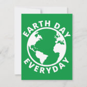Dag van de Aarde Elke dag - Dag van de Aarde Feestdagenkaart (Voorkant)