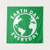 Dag van de Aarde Elke dag - Dag van de Aarde Wandkleed (Voorkant)