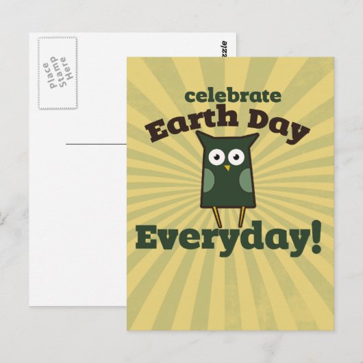 Dag van de Aarde Elke dag Eeuwen Briefkaart (Voorkant / Achterkant)