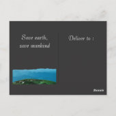 dag van de aarde elke dag , ga groene , elegante k briefkaart (Achterkant)