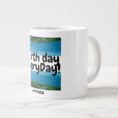 dag van de aarde elke dag , ga groene , elegante k grote koffiekop (Voorkant rechts)