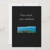 dag van de aarde elke dag , ga groene , elegante k kaart (Achterkant)
