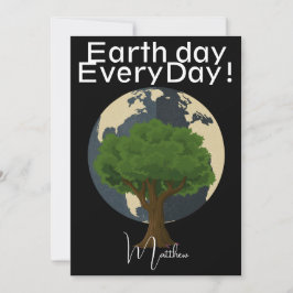 dag van de aarde elke dag , ga groene , elegante k kaart