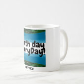 dag van de aarde elke dag , ga groene , elegante k koffiemok (Voorkant rechts)