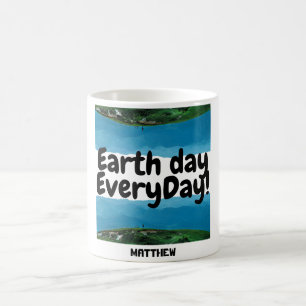dag van de aarde elke dag , ga groene , elegante k koffiemok