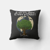 dag van de aarde elke dag , ga groene , elegante k kussen (Achterkant)