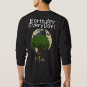 dag van de aarde elke dag , ga groene , elegante k trui (Achterkant)