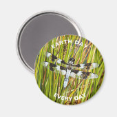 Dag van de Aarde Elke dag Gemeenschappelijke White Magneet (Voorkant / Achterkant)