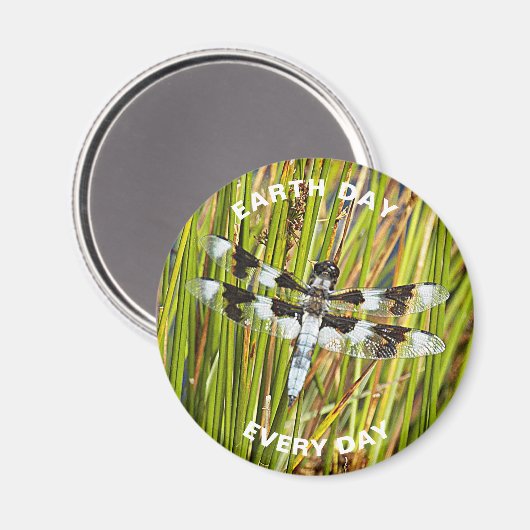 Dag van de Aarde Elke dag Gemeenschappelijke White Magneet (Voorkant / Achterkant)