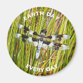 Dag van de Aarde Elke dag Gemeenschappelijke White Magneet (Voorkant)