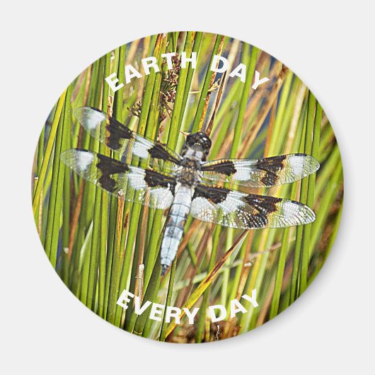 Dag van de Aarde Elke dag Gemeenschappelijke White Magneet (Voorkant)