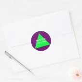 Dag van de Aarde elke dag het MUSEUM Zazzle gesche Ronde Sticker (Envelop)