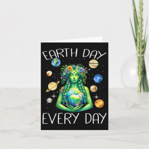 Dag van de Aarde Elke Dag Hippie Natuur Gaia Greek Kaart