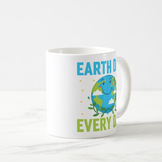 Dag van de Aarde Elke dag Koffiemok (Voorkant rechts)
